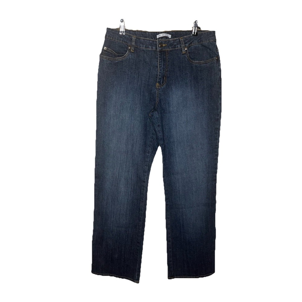 CAbi Style 713 Straight Women's Denim Blue Jean's Size 14